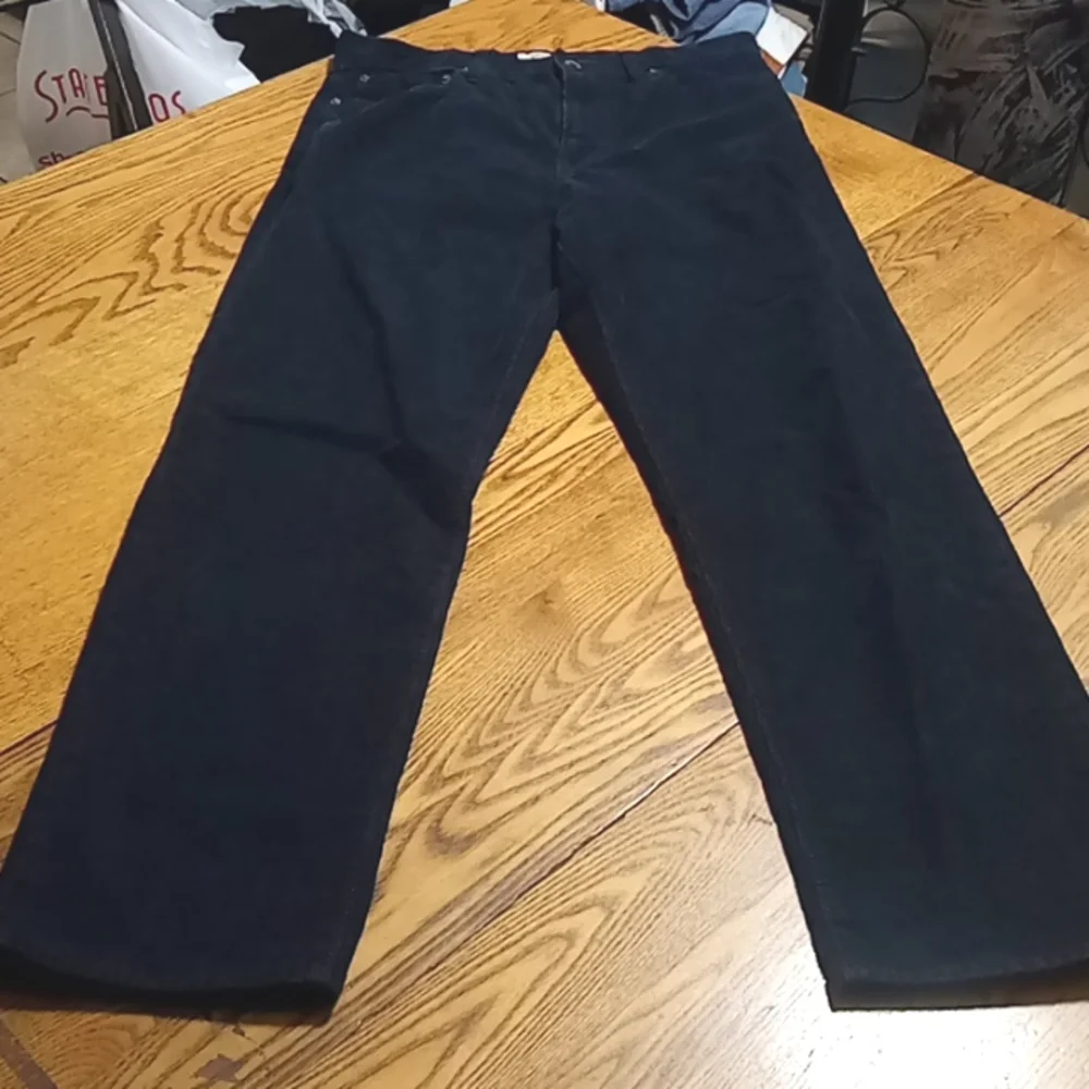 J. CREW Mens Pants BLACK 29 x 30 CORDUROY Preowned CLASSIC STRAIGHT JCREW